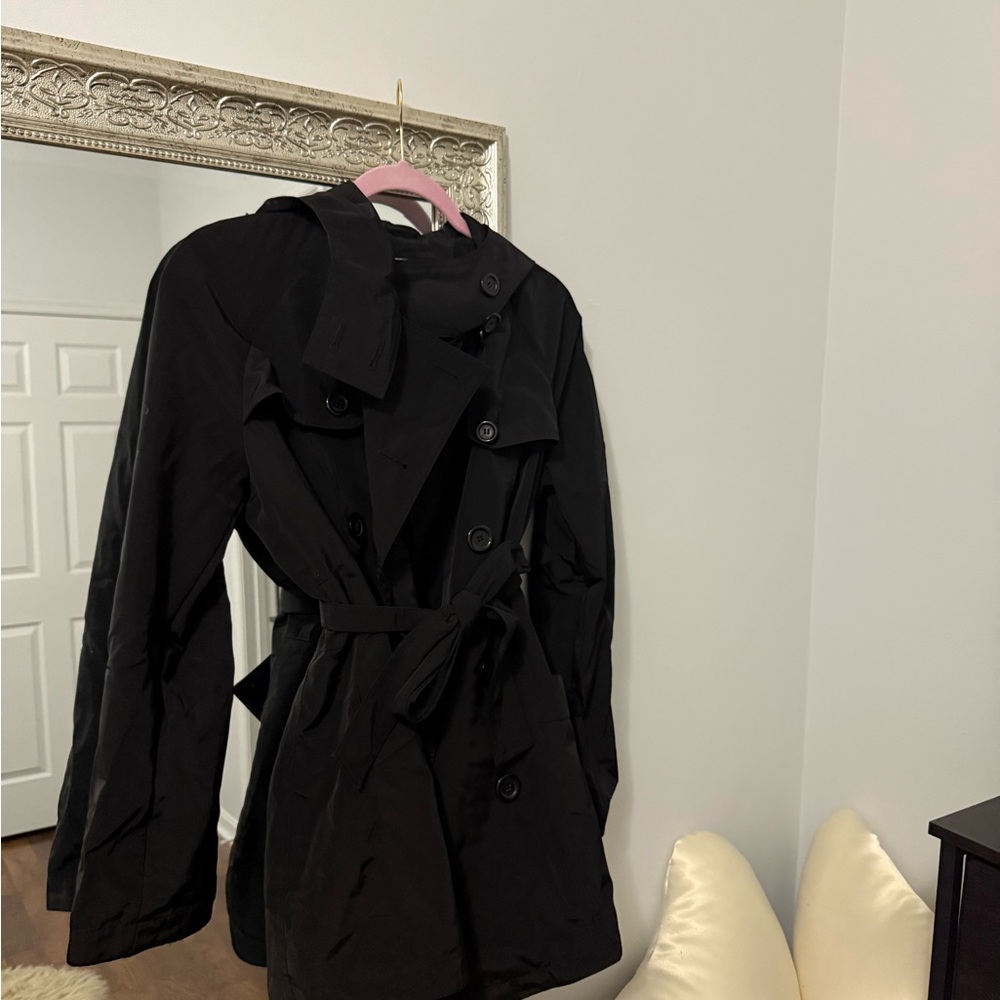 MICHAEL Michael Kors Classic Black Trench Coat